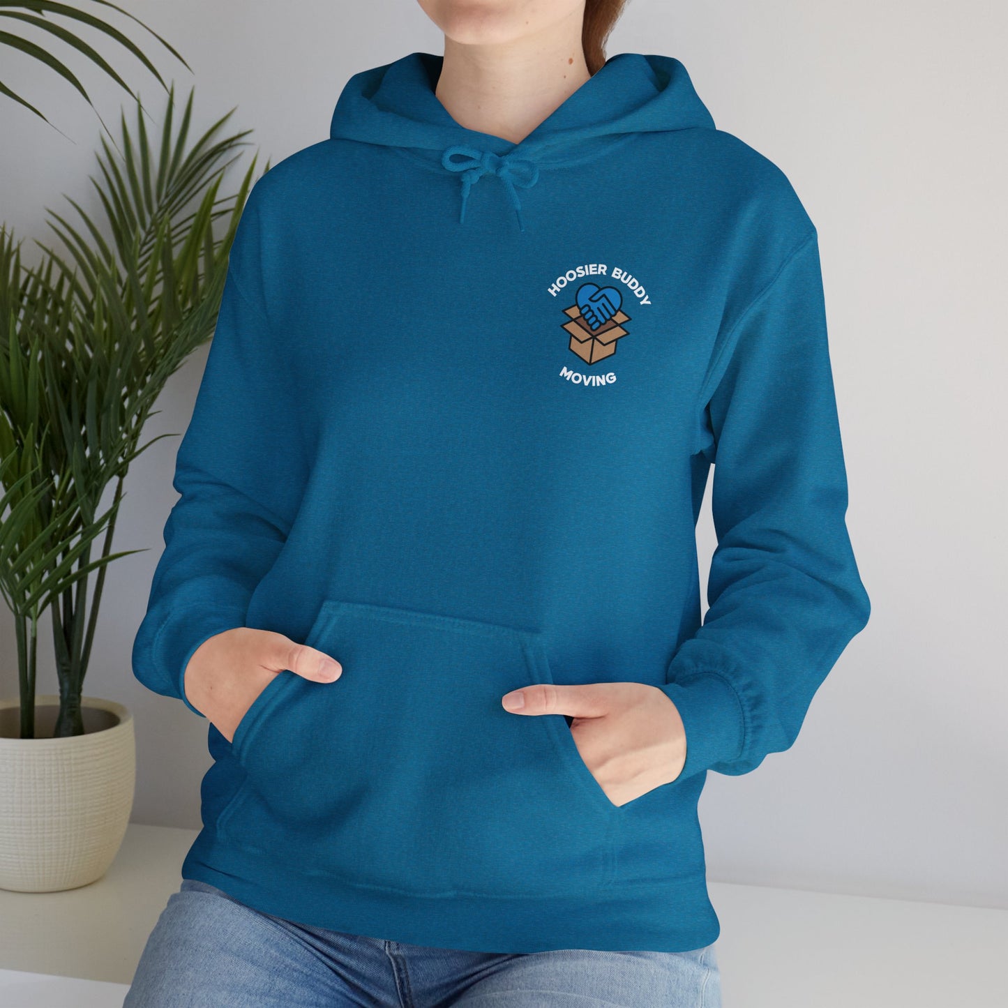 Hoosier Buddy Unisex Hooded Sweatshirt - Black/Blue