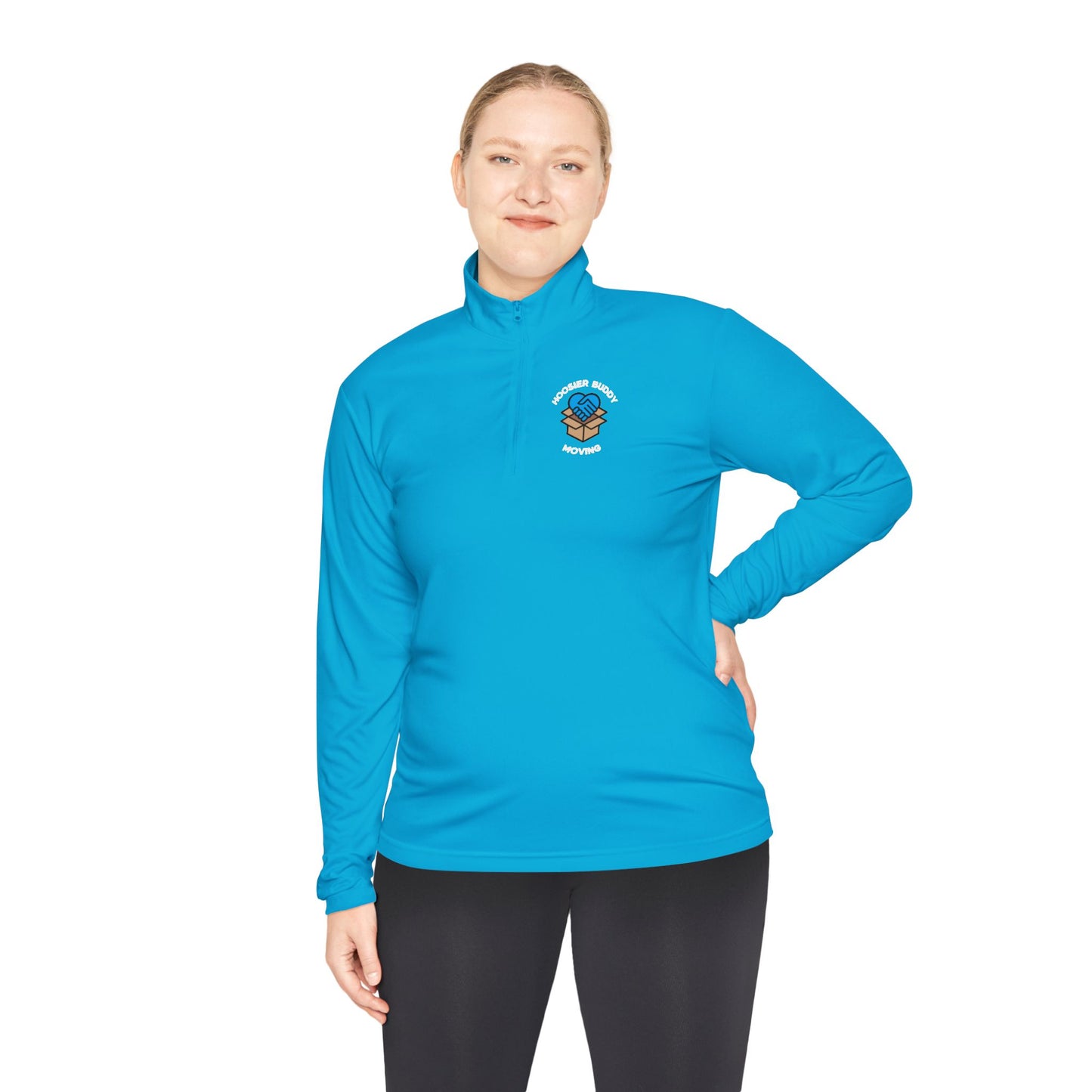 Hoosier Buddy Quarter-Zip - Black/Atomic Blue
