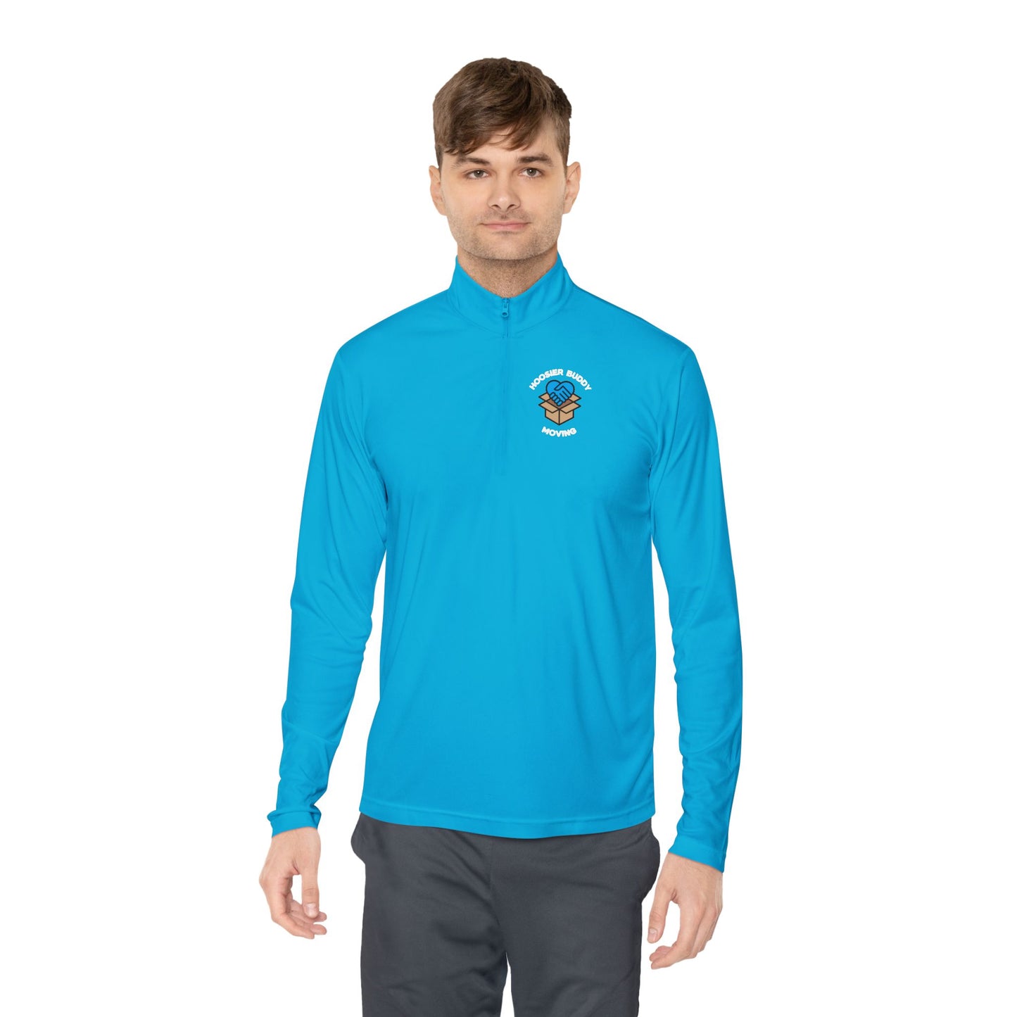 Hoosier Buddy Quarter-Zip - Black/Atomic Blue