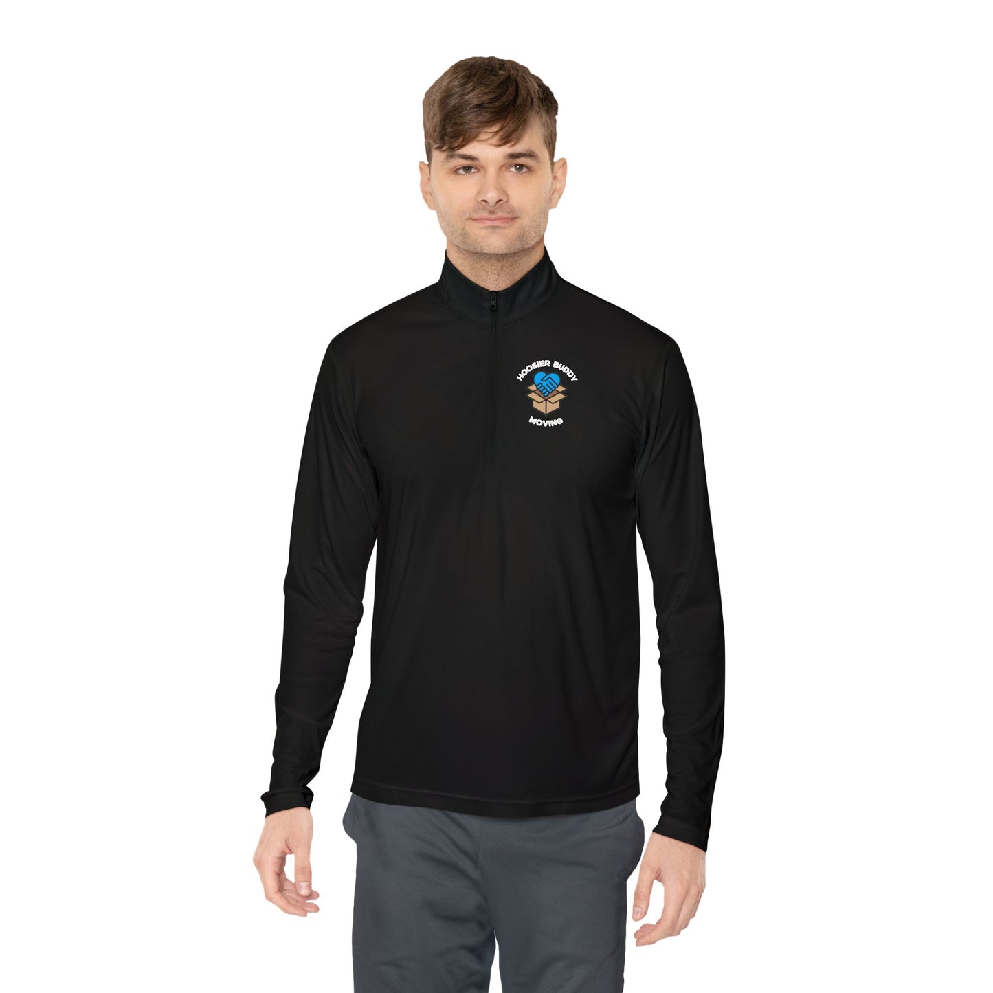 Hoosier Buddy Quarter-Zip - Black/Atomic Blue