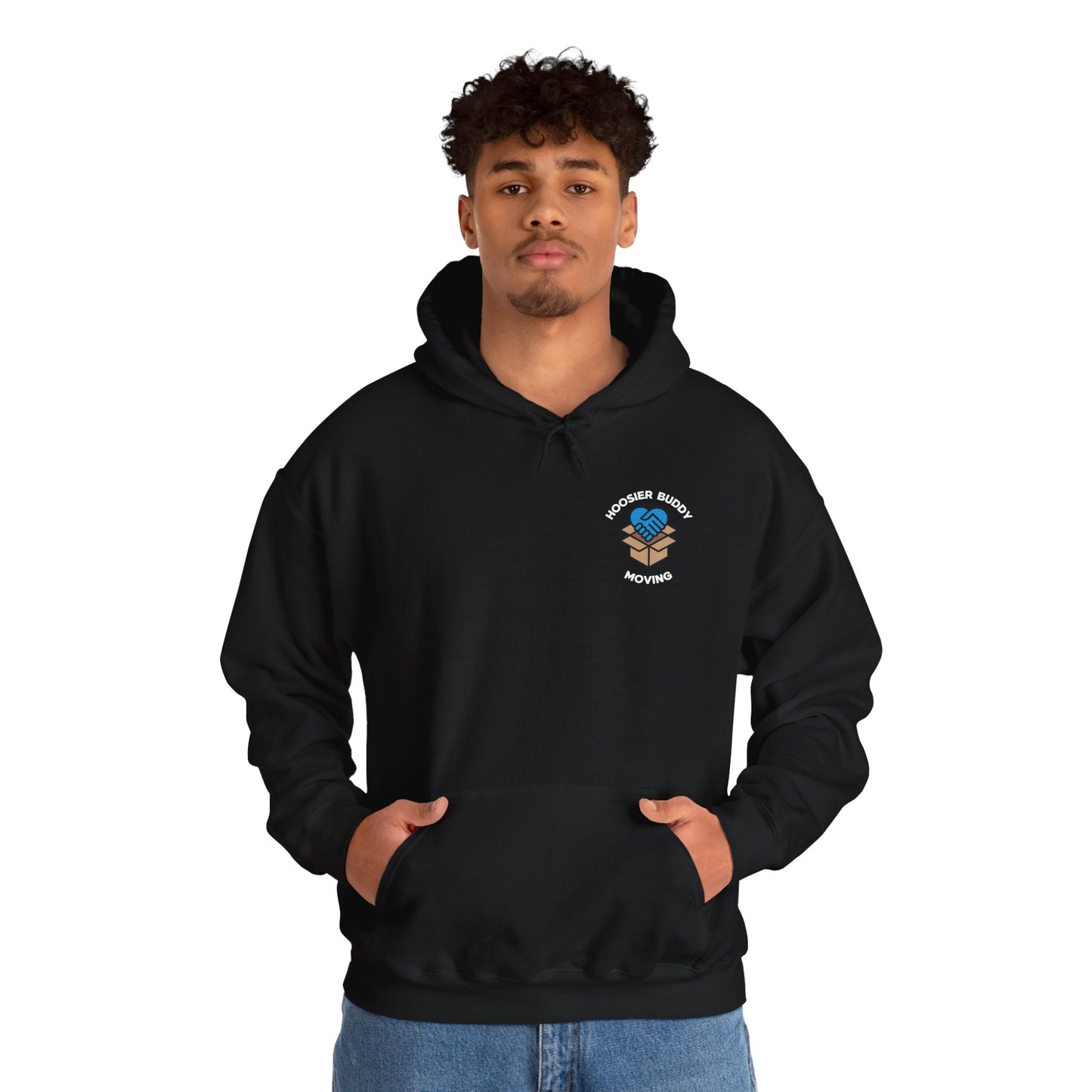 Hoosier Buddy Unisex Hooded Sweatshirt - Black/Blue