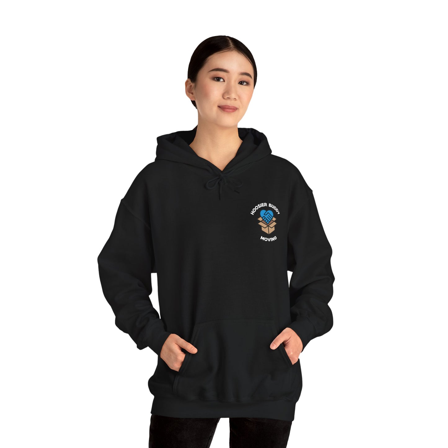 Hoosier Buddy Unisex Hooded Sweatshirt - Black/Blue