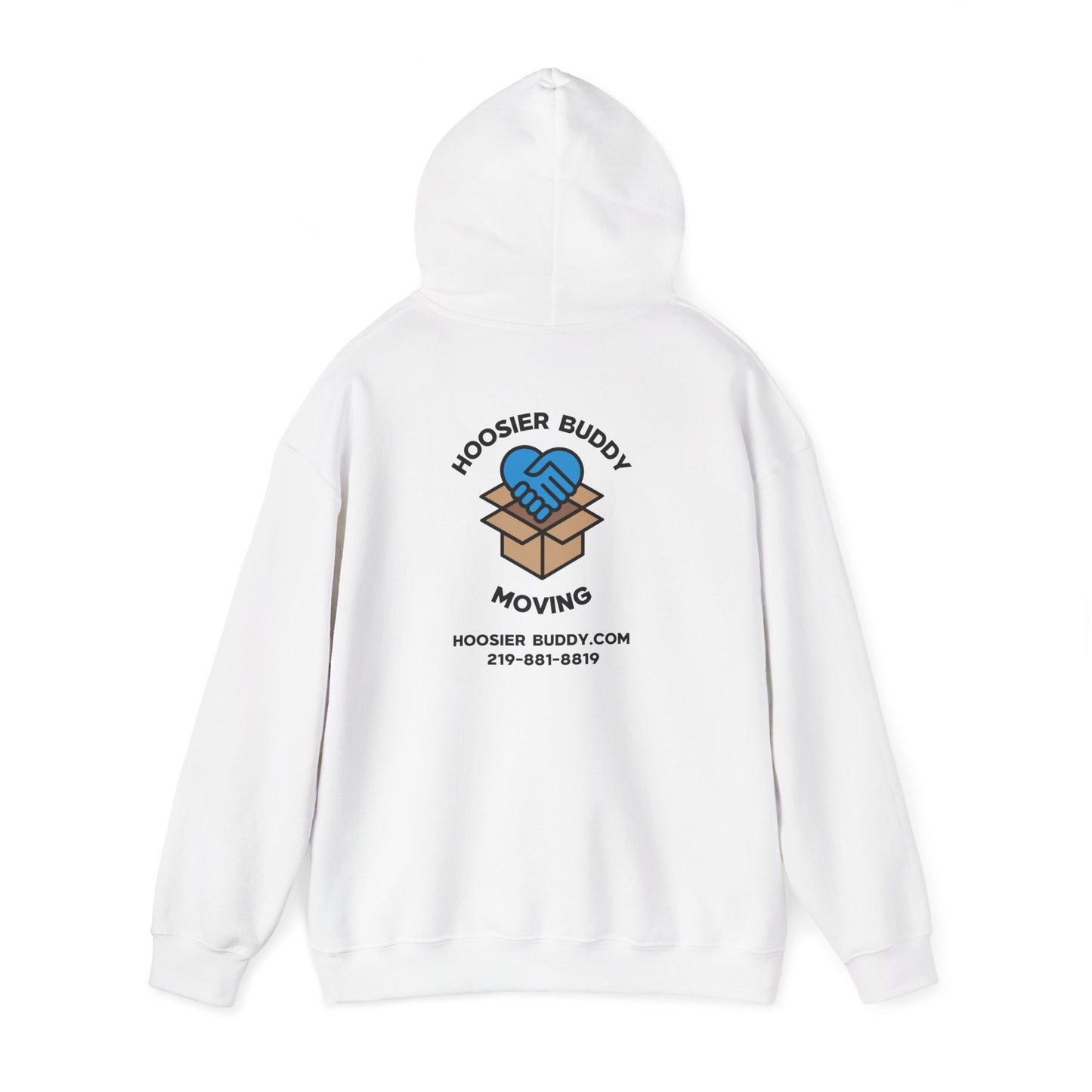Hoosier Buddy Unisex Hooded Sweatshirt - White