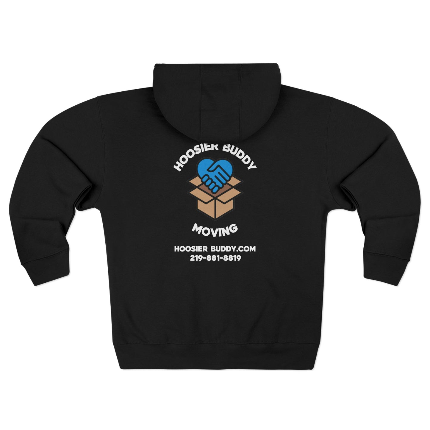 Hoosier Buddy Unisex Zip Hoodie - Black