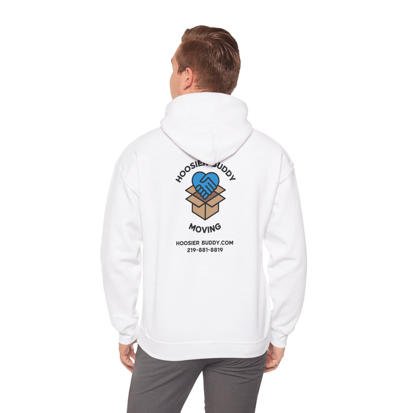 Hoosier Buddy Unisex Hooded Sweatshirt - White
