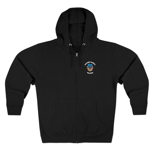 Hoosier Buddy Unisex Zip Hoodie - Black